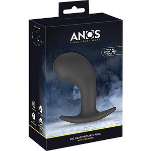 ANOS Big Head — Plug Prostatic cu Cap Mare, 10 Moduri Negru Thumb 7