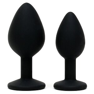 Anal Plug Duo Set Negru Thumb 2