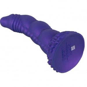 Demonul Dorinței — Dildou siliconic 22,5 cm cu Ventuză Mov Thumb 4