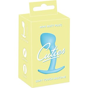 Cuties Plug Albastru — Mini Plug silicon 7.1 cm Discret Thumb 7