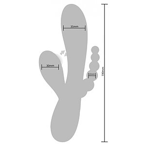 Triple Love Vibrator Albastru Thumb 9