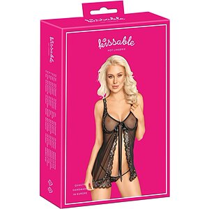 Babydoll Kissable Sandra Negru S-M Thumb 8
