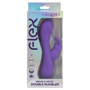 Flex Bend Hold Vibrator Dual 10 Moduri IPX7 Reîncărcabil Mov Thumb 9