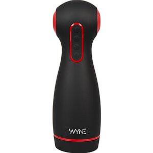 WYNE Dual‑Motor Masturbator — 10 Vibrații, 7 Aspirații Negru Thumb 1