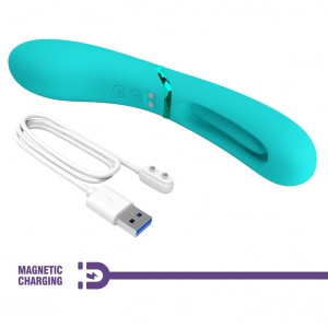 Pretty Love Lexie – Vibrator Punct G, 7+4 Moduri, USB Albastru Thumb 13