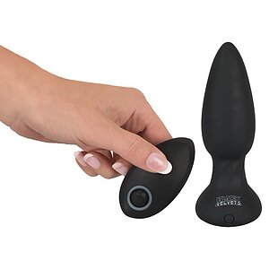 Plug Anal Black Velvets RC Vibrating Negru Thumb 2