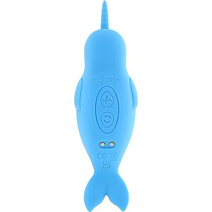 Unihorn Narwhal – Dublu Vibrator Clitoridian, 10 Moduri Albastru Thumb 5