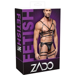 ZADO Set Hamuri Din Piele Reglabile cu Detalii Metalice M-L Negru M-L Thumb 6