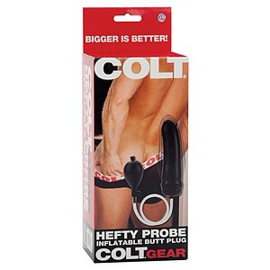 COLT Plug Anal Gonflabil Reglabil — 16.5 cm Inserabil, Ø5 cm Negru Thumb 1