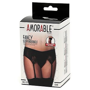 Portjartier Cu Dresuri Amorable Isabella Negru S-L Thumb 2