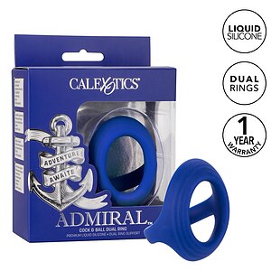 Inel Penis Penis Ball Dual Ring Albastru Thumb 6