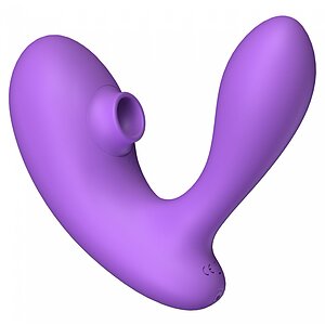 DuoVibe I Vibrator Air Punctul G Mov 9+9 Moduri, Reîncărcabil Thumb 2