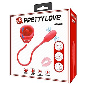 Pretty Love Aliyah – Stimulator Dublu, USB Reîncărcabil Roșu Thumb 5