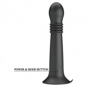 Pretty Love Stellan Vibrator 4 împingeri 4 Rotații Negru Thumb 7