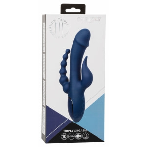 Triple Orgasme CalExotics — Vibrator Reîncărcabil Albastru Thumb 10