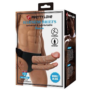 Pretty Love Keaven Chiloți Cu Ham Și Dublu Dildo Thumb 7