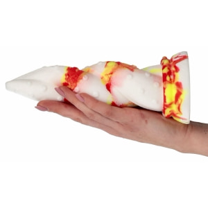 Jafarlo Monster – Dildo Din Silicon cu Ventuză Roșu Thumb 3