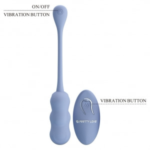 Pretty Love Leshy Blue — Ou Vibrant Compact, Telecomandă Albastru Thumb 9