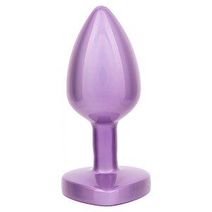 Plug Mic Jewel cu Inimă Diamant – Mov Thumb 2