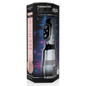 Fleshlight Quiver — Masturbator Vibrant, Reîncărcabil Argintiu Thumb 10