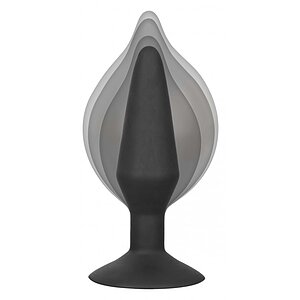Anal Plug Large Silicone Inflatable Negru Thumb 1
