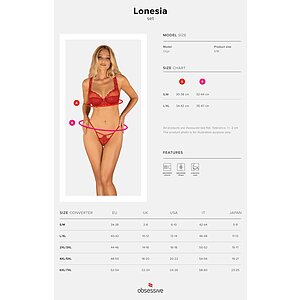 Set Obsessive Lonesia Rosu L-XL Thumb 4