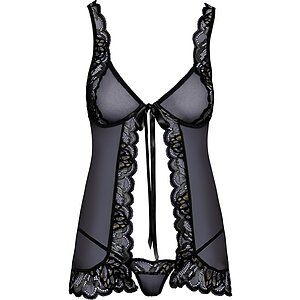 Babydoll Kissable Sandra Negru S-M Thumb 4