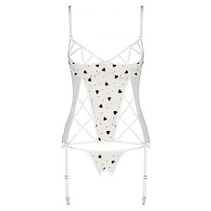 Corset Passion Lovelia Alb L-XL Thumb 2