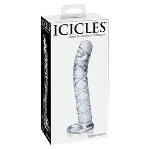 Dildo Sticlă Icicles No 60 Transparent Thumb 1