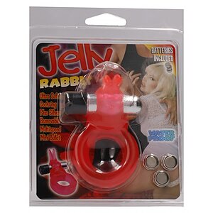 Inel Penis Jelly Rabbit Rosu Thumb 1