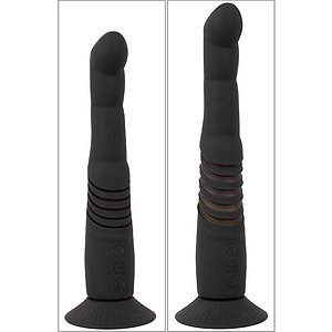 Couples Choice Vibrator Împingeri Punct G și Prostată 9x9 Negru Thumb 3