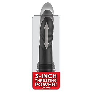Pipedream Vibrator De Împingere 7.6 cm, 10 Moduri, USB C Negru Thumb 3