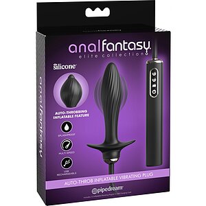Vibrator Anal Throb Inflatable Negru Thumb 3