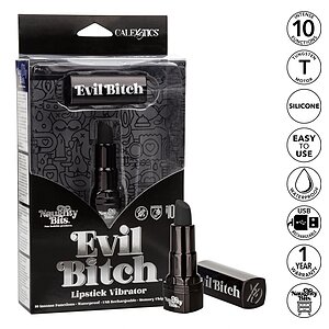 Vibrator Evil Lipstick Negru Thumb 3