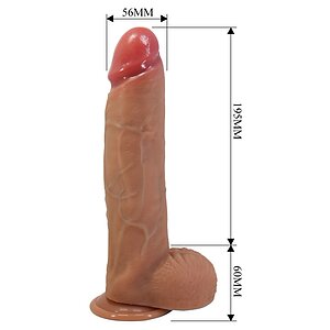 Pretty Love Mendel 25,5 cm Ventuză și Textură Realistă Thumb 5