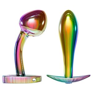 ANOS Set 2 Pluguri Anale Metalice curcubeu, Greutate Optimă Thumb 1