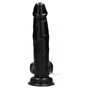 Vibrator Realistic Penis 20cm Negru Thumb 4