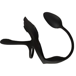 Couples Choice Inel Multifuncțional 5 în 1, Reîncărcabil Negru Thumb 1