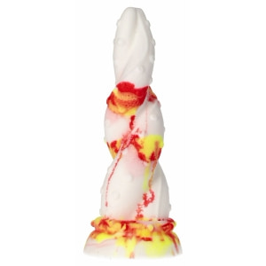 Jafarlo Monster – Dildo Din Silicon cu Ventuză Roșu Thumb 1