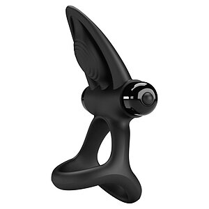 Pretty Love Inel Vibrant Negru, 10 Moduri Silențioase Thumb 1