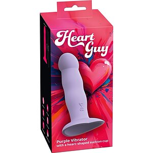 Heart Guy Purple: Vibrator 10 Moduri, Ventuză Inimă Mov Thumb 7