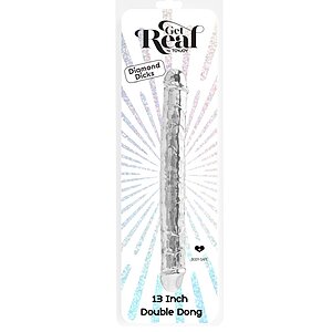 Clear Double Dildo 34cm Transparent Thumb 2