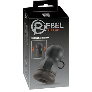 Rebel Shaker – Masturbator cu Scuturare 3 Trepte, Reîncărcabil Negru Thumb 7