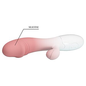 Pretty Love Snappy: 30 Moduri Vibrator Rabbit Dual Roz Thumb 4