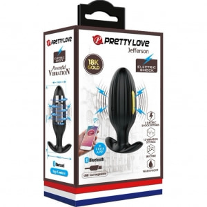 Pretty Love Jefferson — Dop Anal 12 Vibrații + 3 Electro Negru Thumb 43