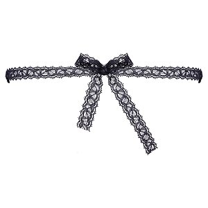 Masca Brodată Elegantă Cottelli Collection Unisize Negru Thumb 3