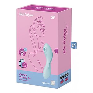 Vibrator G Curvy Trinity 5 Plus Albastru Thumb 5