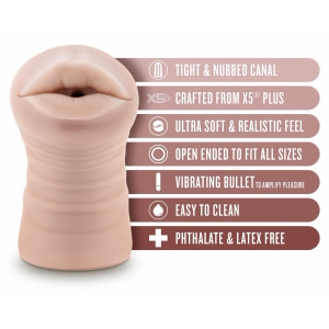 Blush Enlust Nicole Masturbator cu Vibrații X5 Plus 12,7 cm Thumb 6
