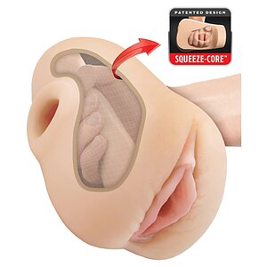 Pipedream Masturbator Squeeze cu Vibrații Thumb 3