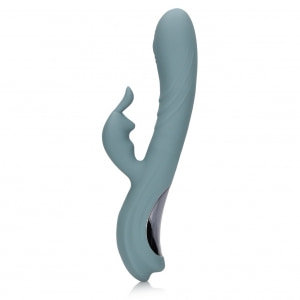 Vibrator Rabbit Loveline By Shots Pentru Stimulare Dublă Gri Thumb 2